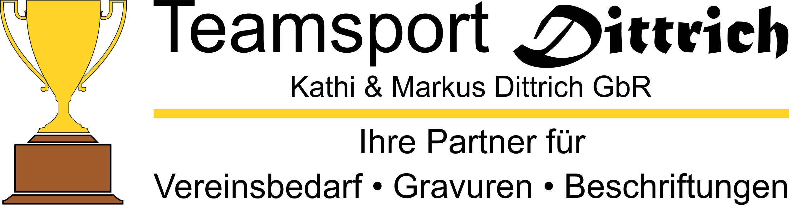 Teamsport Dittrcih - Kathi & Markus Dittrich GbR Ihre Partner für Vereinsbedarf, Gravuren und Beschriftungen